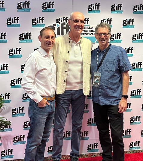 David Murray with George Siegal (Writer-Director-Producer) and Edward Badiu Eduard C Badiu, PhD, P.E