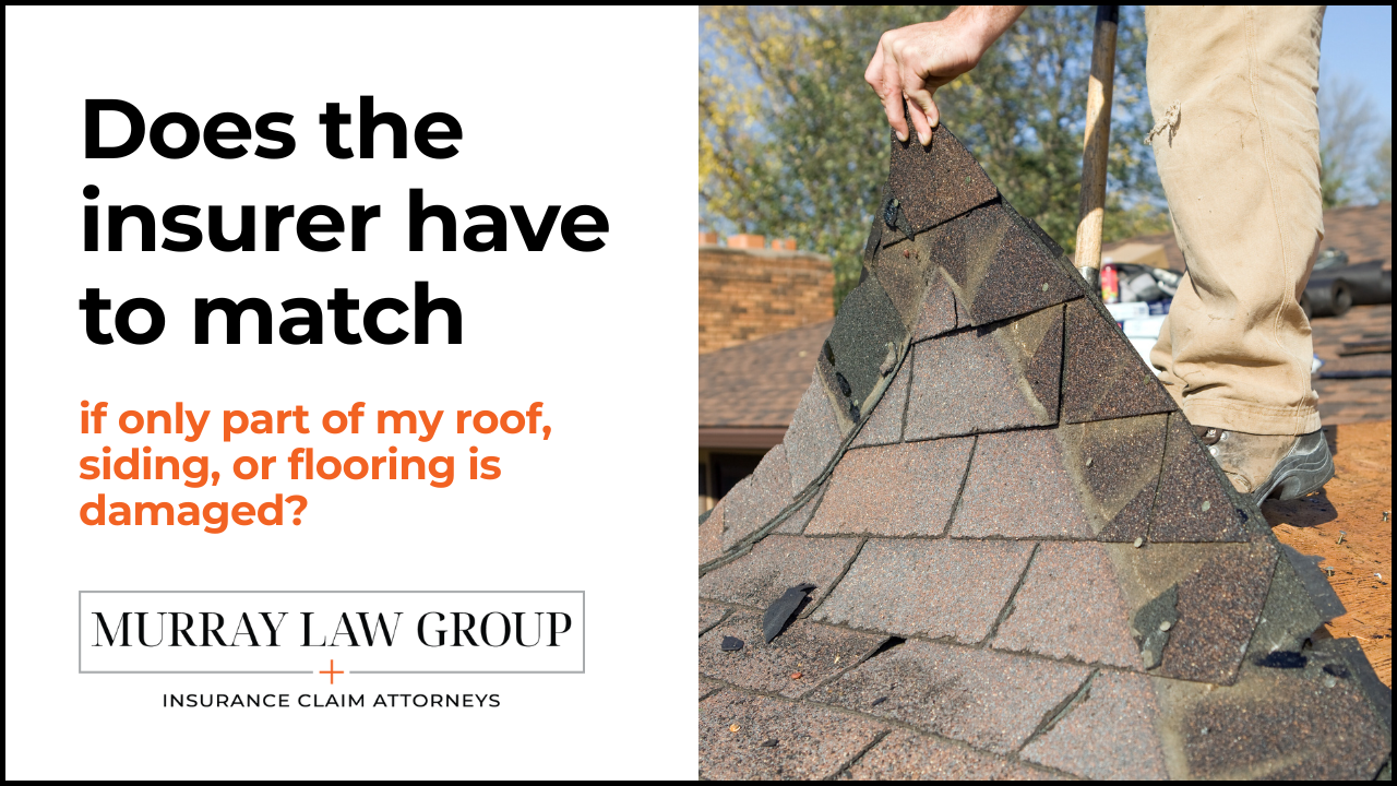 roof damage on a home