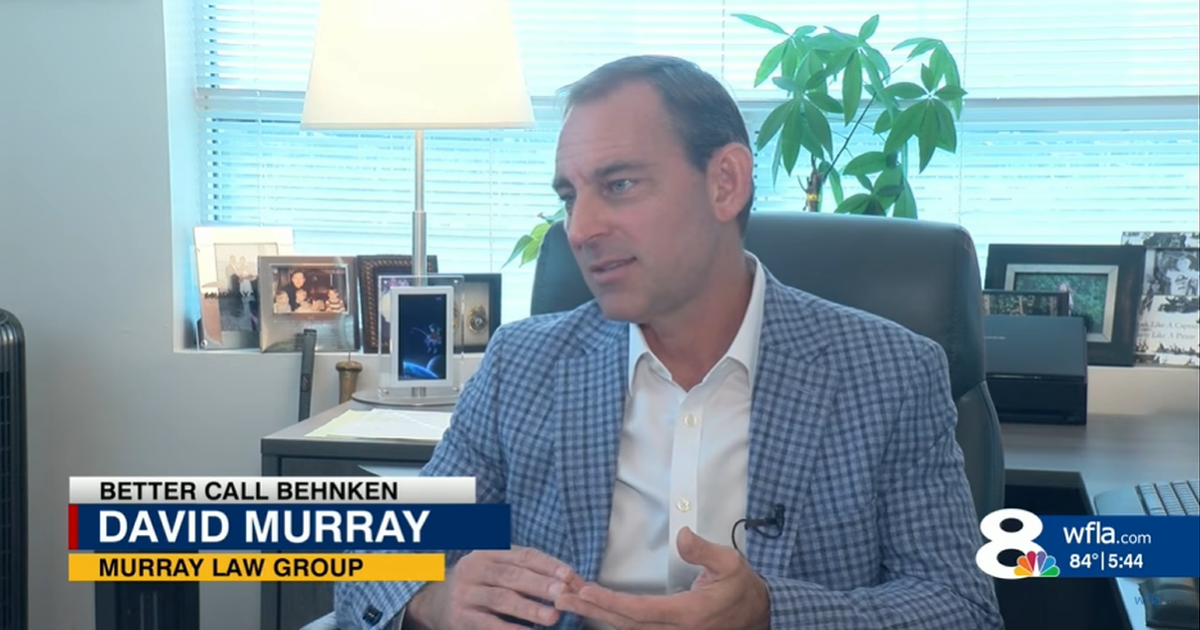 WFLA News Channel 8 interview with Murray Law Group attorney David Murray discussing Florida's new $2,000 car crash property-damage reporting threshold.