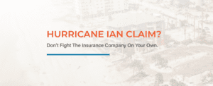 Hurricane Ian insurance claim